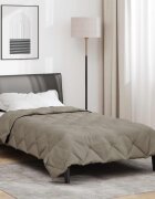 vidaXL Пълно годишно юрганче 140 x 200 cm 300 gsm Светлосиво