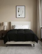 vidaXL Пълно годишно юрганче 140 x 200 cm 4 сезона Черно Дишащo
