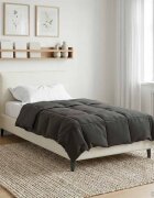 vidaXL Пълно годишно юрганче 140 x 220 cm 4 сезона Антрацит Дишащo