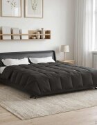 vidaXL Пълно годишно юрганче 200 x 220 cm 4 сезона Антрацит Дишащo