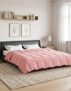 vidaXL Пълно годишно юрганче 200 x 220 cm 4 сезона Розово Дишащo