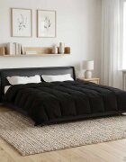 vidaXL Пълно годишно юрганче 200 x 240 cm 4 сезона Черно Дишащo