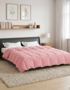 vidaXL Пълно годишно юрганче 200 x 240 cm 4 сезона Розово Дишащo