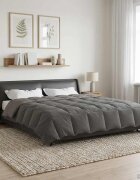vidaXL Пълно годишно юрганче 220 x 240 cm 4 сезона Светлосиво Дишащo