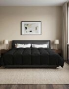 vidaXL Пълно годишно юрганче 240 x 220 cm 4 сезона Черно Дишащo