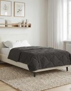 vidaXL Пълно годишно юрганче Патичено Антрацит 155 x 220 cm