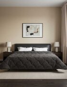 vidaXL Пълно годишно юрганче Патичено Антрацит 200 x 220 cm