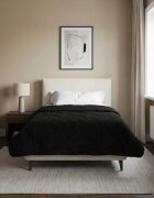 vidaXL Пълно годишно юрганче Патичено Черно 140 x 220 cm