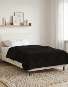 vidaXL Пълно годишно юрганче Патичено Черно 155 x 220 cm