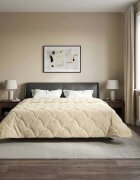 vidaXL Пълно годишно юрганче Патичено Крем 200 x 220 cm