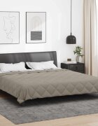 vidaXL Пълно годишно юрганче Светлосиво 200 x 240 cm Микрофибър