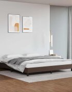 vidaXL Pамка за легло кафява 180x200 см изкуствена кожа