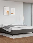 vidaXL Pамка за легло сива 180x200 см изкуствена кожа