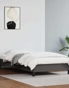 vidaXL Pамка за легло сива 90x200 см изкуствена кожа