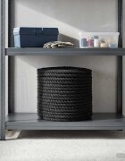 vidaXL Памучен канап 12 mm 25 m Черно 100% Памук