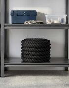 vidaXL Памучен канап 30 mm 50 m Черно 100% Памук