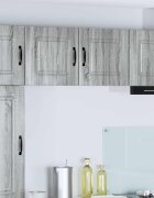 vidaXL Панел за миялна машина Kalmar 2 бр. Сив Сонома