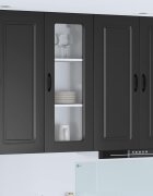 vidaXL Панел за миялна машина Kalmar Черно 40 x 31 x 100 см