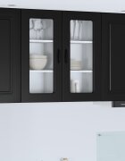vidaXL Панел за миялна машина Kalmar Черно 40 x 31 x 80 см