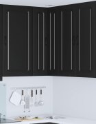 vidaXL Панел за миялна машина Kalmar Черно 57 x 57 x 100 см