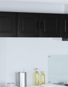 vidaXL Панел за миялна машина Kalmar Черно 80 x 31 x 40 см