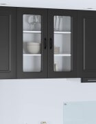 vidaXL Панел за миялна машина Kalmar Черно 80 x 31 x 80 см