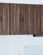vidaXL Панел за миялна машина Kalmar Кафяв дъб 30 x 31 x 80 см