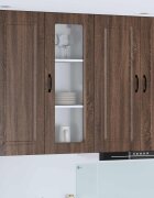 vidaXL Панел за миялна машина Kalmar Кафяв дъб 40 x 31 x 100 см