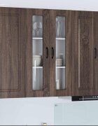 vidaXL Панел за миялна машина Kalmar Кафяв дъб 60 x 31 x 100 см