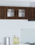 vidaXL Панел за миялна машина Kalmar Кафяв дъб 80 x 31 x 40 см