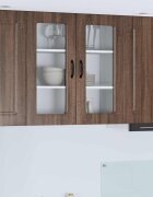 vidaXL Панел за миялна машина Kalmar Кафяв дъб 80 x 31 x 80 см