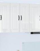 vidaXL Панел за миялна машина Kalmar Лъскаво бяло 30 x 31 x 80 см