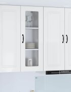 vidaXL Панел за миялна машина Kalmar Лъскаво бяло 40 x 31 x 100 см