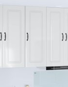 vidaXL Панел за миялна машина Kalmar Лъскаво бяло 40 x 31 x 100 см