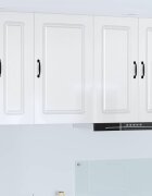vidaXL Панел за миялна машина Kalmar Лъскаво бяло 50 x 31 x 80 см