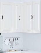 vidaXL Панел за миялна машина Kalmar Лъскаво бяло 57 x 57 x 100 см
