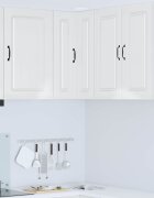vidaXL Панел за миялна машина Kalmar Лъскаво бяло 57 x 57 x 80 см