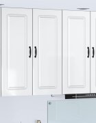 vidaXL Панел за миялна машина Kalmar Лъскаво бяло 80 x 31 x 100 см