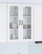 vidaXL Панел за миялна машина Kalmar Лъскаво бяло 80 x 31 x 100 см