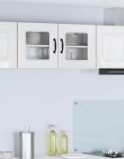 vidaXL Панел за миялна машина Kalmar Лъскаво бяло 80 x 31 x 40 см