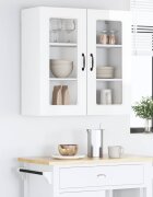 vidaXL Панел за миялна машина Kalmar Лъскаво бяло 80 x 31 x 80 см