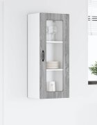 vidaXL Панел за миялна машина Kalmar Сив Сонома 40 x 31 x 100 см