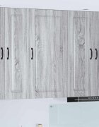 vidaXL Панел за миялна машина Kalmar Сив Сонома 50 x 31 x 100 см