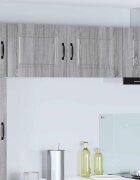 vidaXL Панел за миялна машина Kalmar Сив Сонома 50 x 31 x 40 см