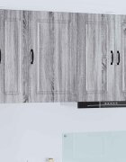 vidaXL Панел за миялна машина Kalmar Сив Сонома 50 x 31 x 80 см