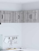 vidaXL Панел за миялна машина Kalmar Сив Сонома 57 x 57 x 40 см