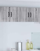 vidaXL Панел за миялна машина Kalmar Сив Сонома 60 x 31 x 40 см
