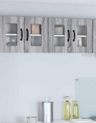 vidaXL Панел за миялна машина Kalmar Сив Сонома 60 x 31 x 40 см