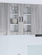 vidaXL Панел за миялна машина Kalmar Сив Сонома 80 x 31 x 80 см