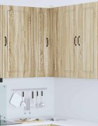 vidaXL Панел за миялна машина Kalmar Сонома дъб 57 x 57 x 100 см